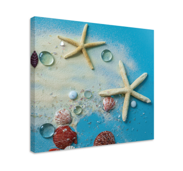 Morske zvijezde na šarenom pijesku 3d slike platna - TenStickers