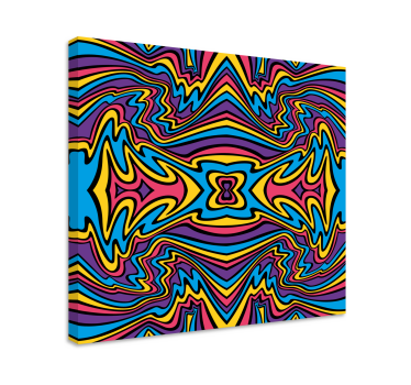 Slika na platnu geometrijski vibrantni apstraktni uzorci - TenStickers