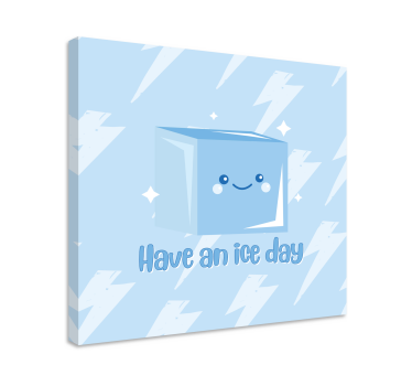 Kocka leda zabava quote dizajn zidne umjetničke grafike - TenStickers