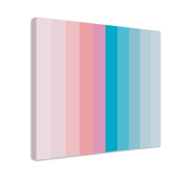 Pastelne boje nijanse boja blok spavaća soba platno - TenStickers