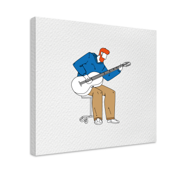 Slika na platnu muzika gitarist u nastupu - TenStickers
