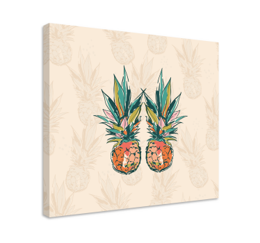 Slika na platnu voće tropski ananas duo - TenStickers