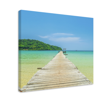 Slika na platnu krajolici mirno oceansko pristanište - TenStickers