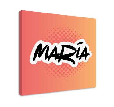 Slika na platnu abc i slova personalizirana umjetnost imena - TenStickers