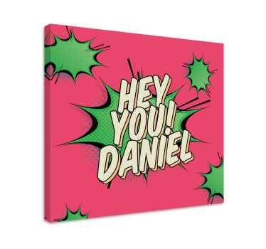 Slika na platnu tinejdžer personalizirani komični pozdrav - TenStickers