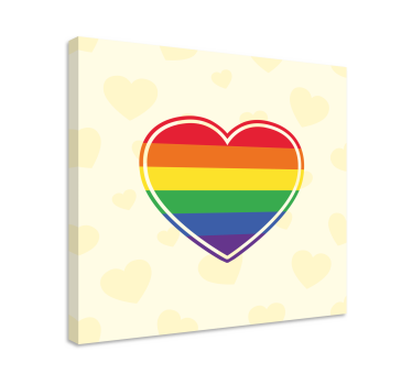 Slika na platnu citati simbol srca jedinstva - TenStickers
