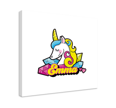 Slika na platnu jednorog s draguljima - TenStickers