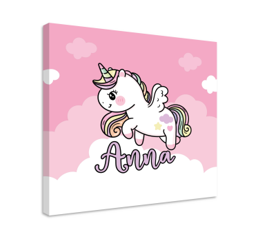 Slika na platnu jednorog slatka jednorog fantazija - TenStickers