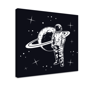 Slika na platnu video igre kosmonaut u orbitu - TenStickers