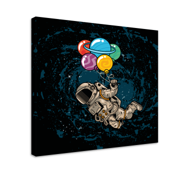 Slika na platnu video igre astronaut s balonima - TenStickers