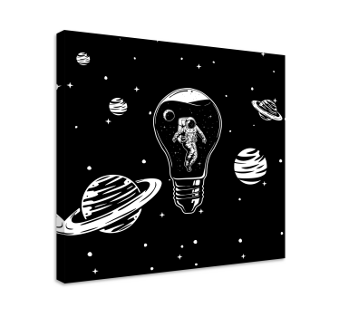 Slika na platnu voće astronaut u žarulji - TenStickers