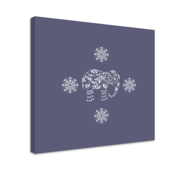 Slika na platnu slon s dekorativnim motivom slona - TenStickers