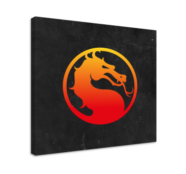 Slika na platnu video igre mortal kombat zmaj - TenStickers