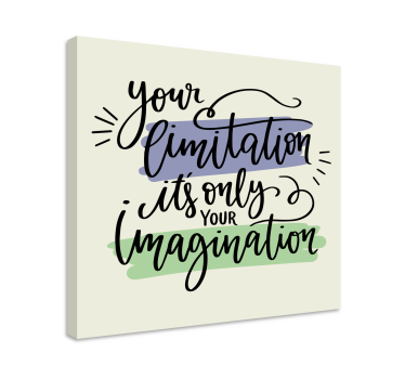 Ručno nacrtan motivacijski citat s natpisima inspirativno platno - TenStickers