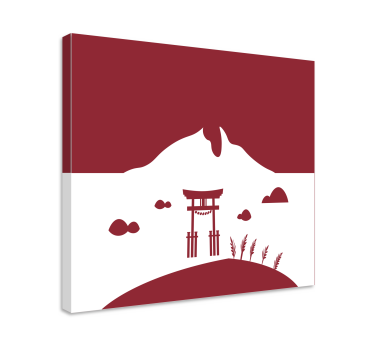 Slika na platnu orijentalni japanska torii vrata - TenStickers