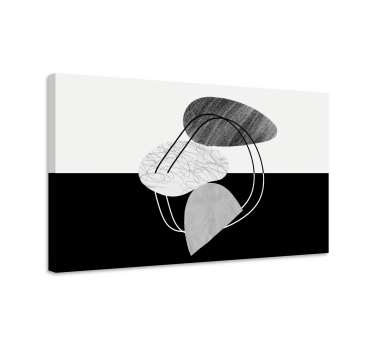Slika na platnu sažetak fuzija geometrijskih oblika - TenStickers