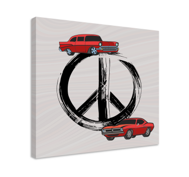 Slika na platnu sport klasični automobili u miru - TenStickers