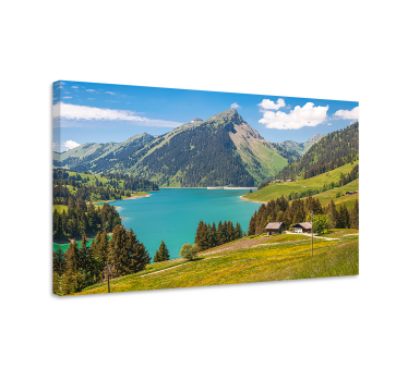 Slika na platnu krajolici prizor alpske vedrine - TenStickers