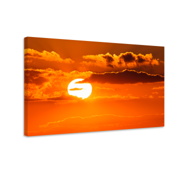 Slika na platnu krajolici zalazak sunca iznad oblaka - TenStickers