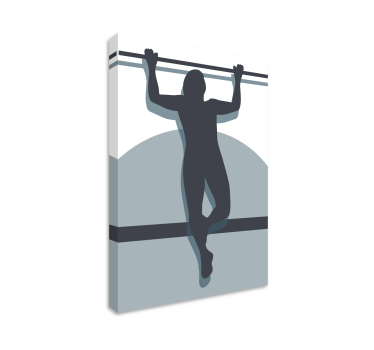 Slika na platnu sport atletsku snagu u poziciji - TenStickers