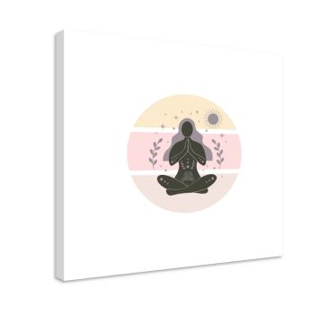 Slika na platnu buda u meditativnoj pozi - TenStickers
