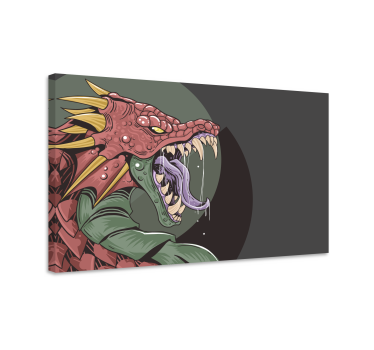 Slika na platnu dinosauri strašni zmaj - TenStickers
