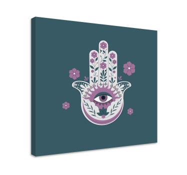 Slika na platnu buda ruka s okom - TenStickers