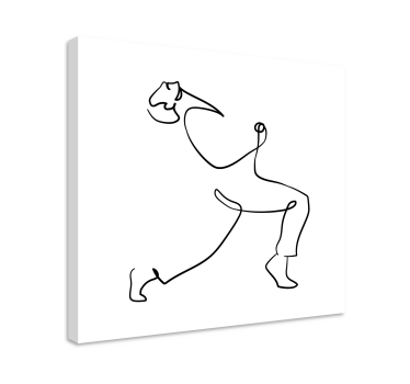 Slika na platnu ljudi i likovi dinamičan ljudski obris - TenStickers