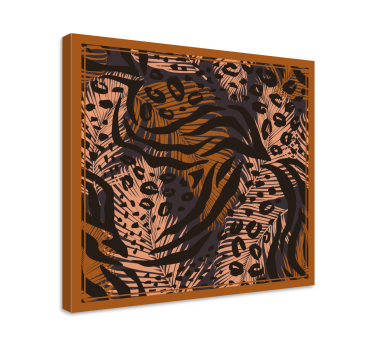 Slika na platnu životinje s stiliziranim uzorcima leoparda - TenStickers