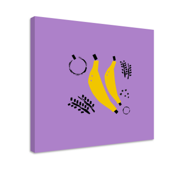 Slika na platnu voće dizajn žutih banana - TenStickers