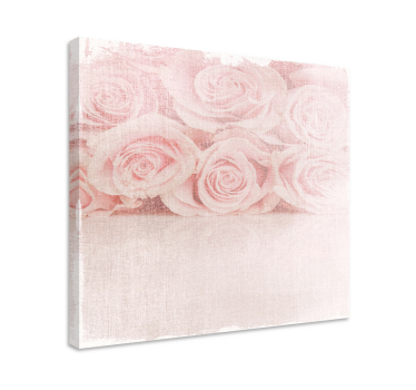 Svijetlo ružičaste ruže "shabby chic" stil vintage zidnih otisaka - TenStickers