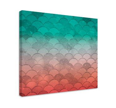 Slika na platnu geometrijski valoviti uzorak - TenStickers