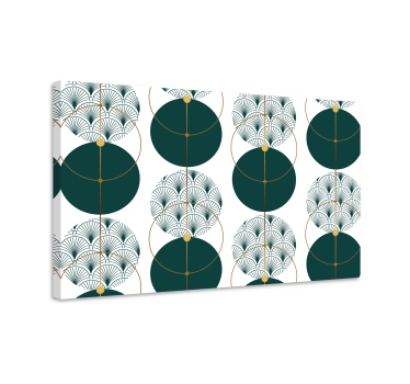 Slika na platnu moderna geometrijski motiv lepeze - TenStickers