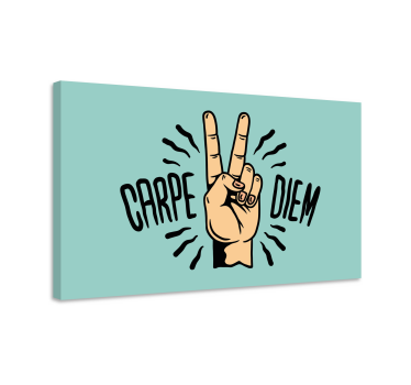 Slika na platnu citati carpe diem pokret rukom - TenStickers