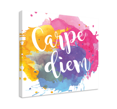 Slika na platnu citati carpe diem umjetnost - TenStickers