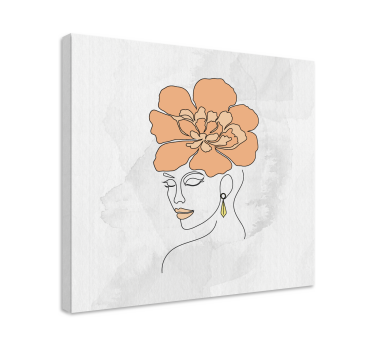 Slika na platnu umjetnost elegantni cvjetni portret - TenStickers