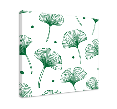 Slika na platnu cvijeće i biljke ginkgo list ilustracija - TenStickers