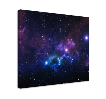 Svemir s tisuću zvijezda pejzažno zidno platno - TenStickers