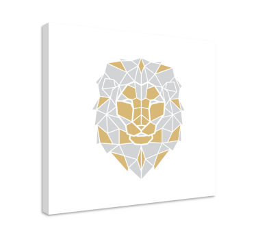 Slika na platnu konj geometrijska glava lava - TenStickers