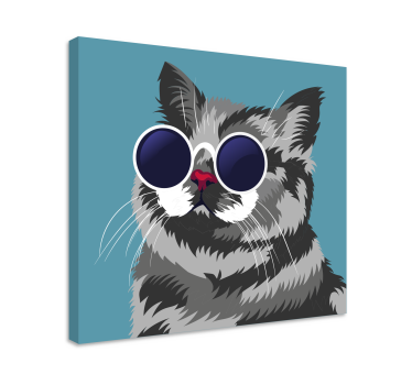 Slika na platnu mačke šik portret mačke - TenStickers
