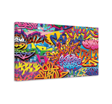 Slika na platnu vibrantna grafiti umjetnost - TenStickers