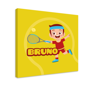 Slika na platnu djeca tenisač s imenom - TenStickers