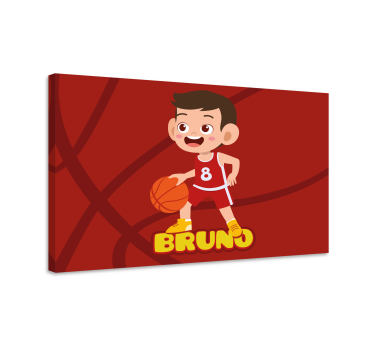 Slika na platnu sport veseo košarkaš - TenStickers