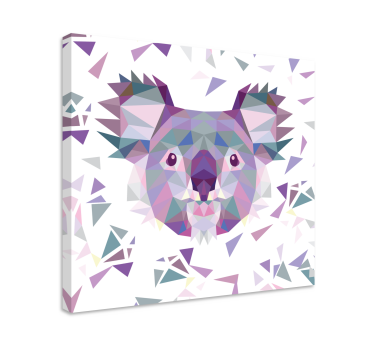 Slika na platnu konj geometrijska lica koale - TenStickers