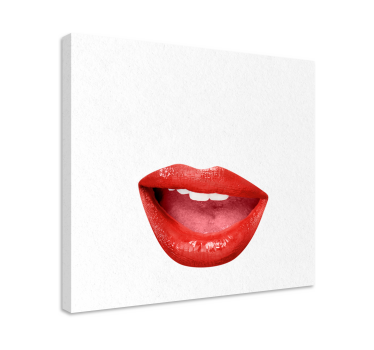 Slika na platnu ljudi i likovi portret usana - TenStickers