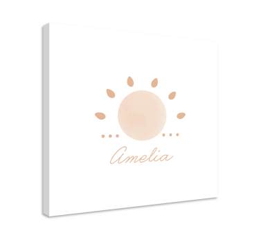 Apstraktno minimalno sunce nordijsko platno - TenStickers