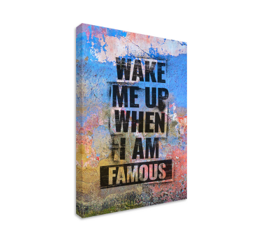 Stencil quote inspirativni citati na platnu - TenStickers