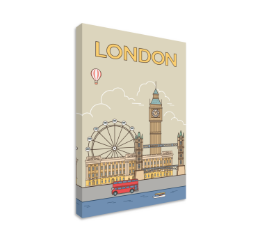 Slika na platnu gradova london je glavni grad Ujedinjenog Kraljev - TenStickers