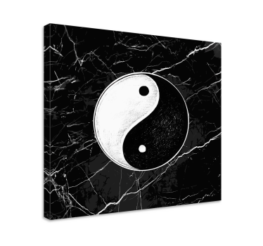 Slika na platnu  orijentalni jin jang mramor - TenStickers