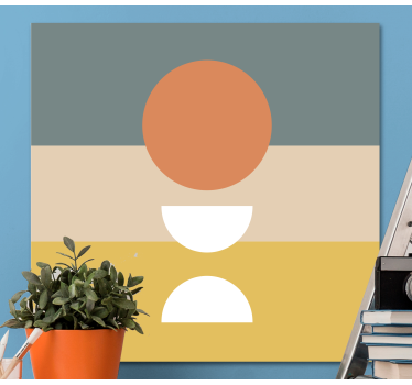 3 prugaste zastave s kružnim geometrijskim platnom - TenStickers